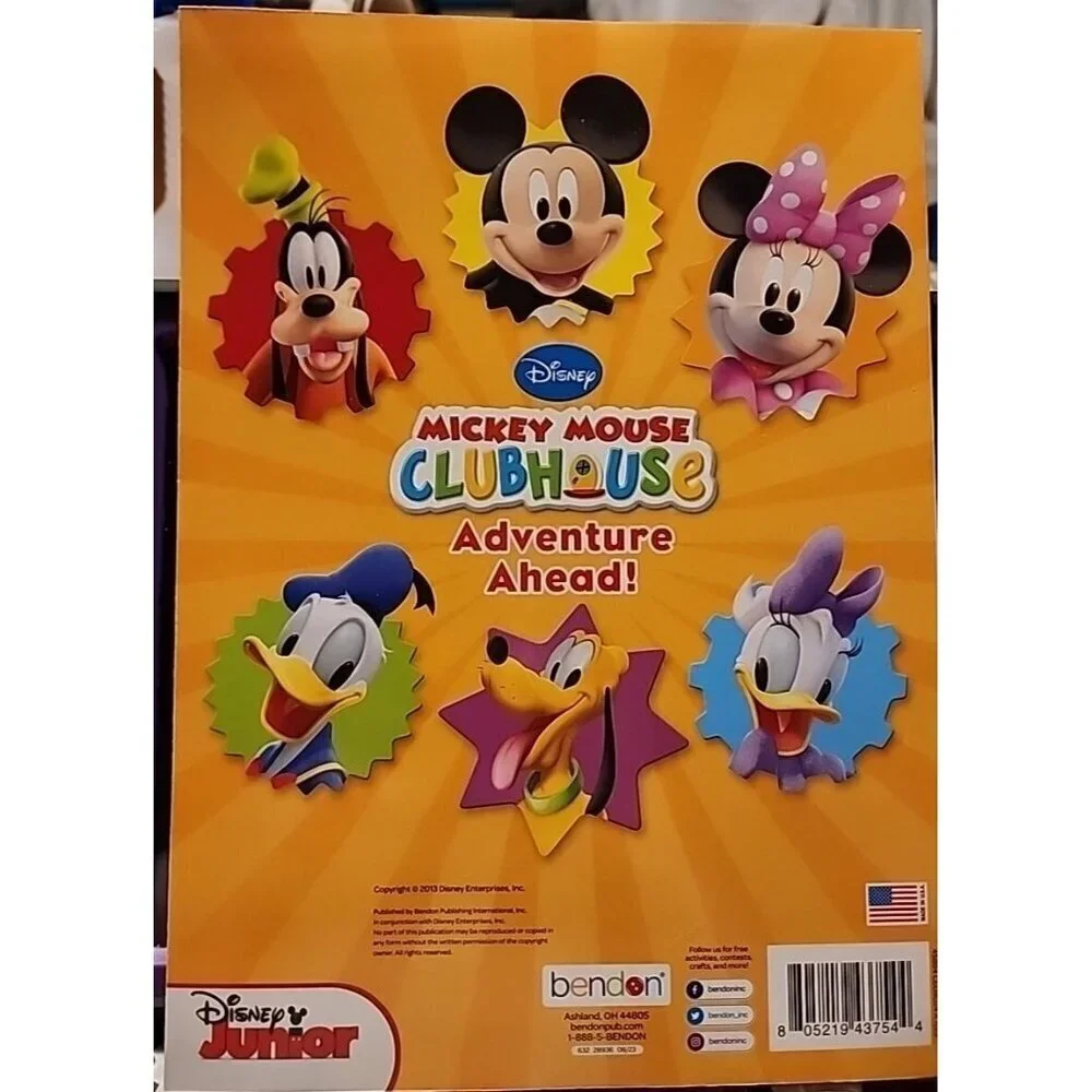 Mickey Mouse Clubhouse Big Fun Book To Color Adventure Ahead !